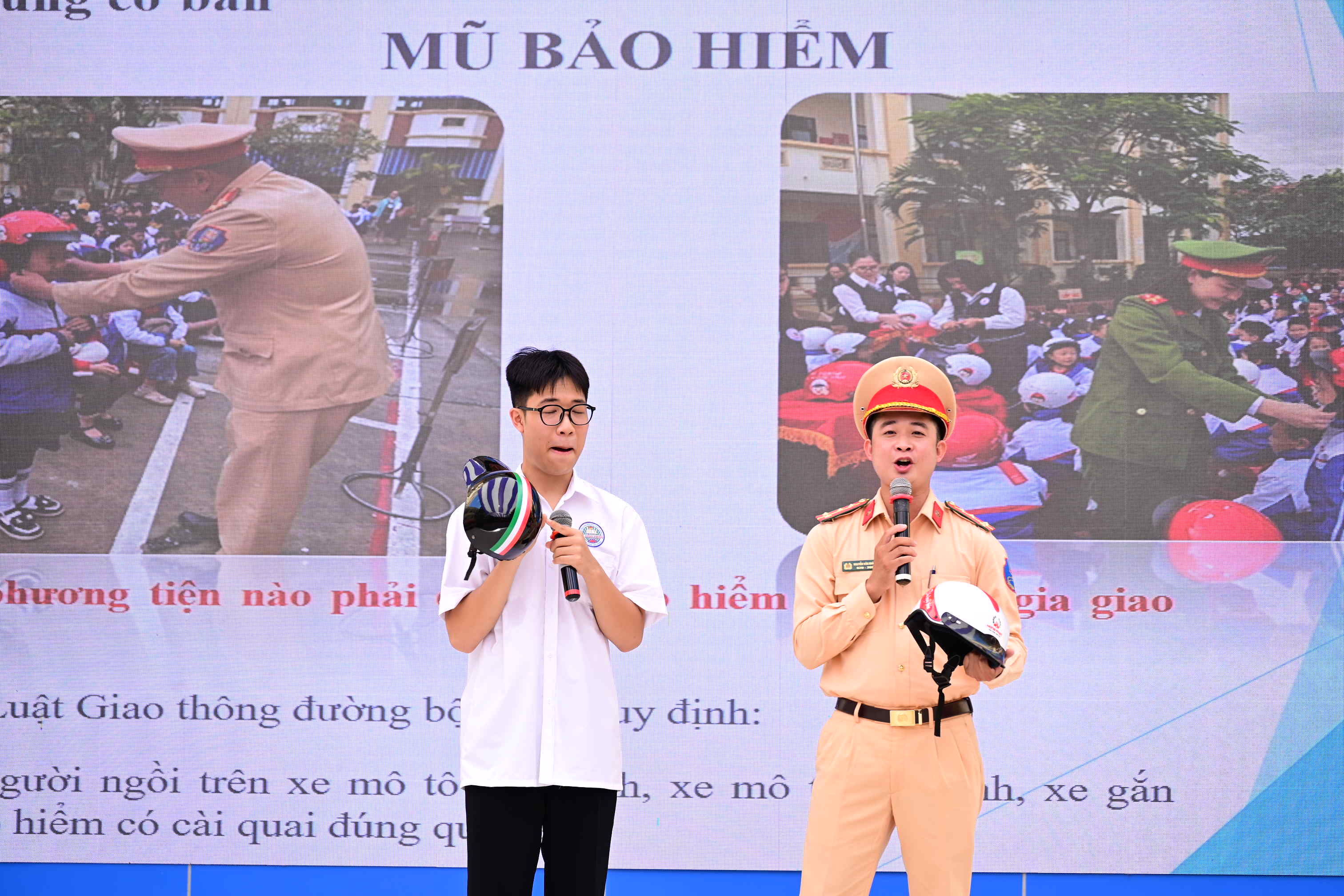 Tuyên truyền Luật An toàn giao thông, An ninh mạng, Phòng chống ma túy tại trường THPT Lê Hồng Phong